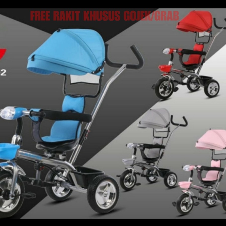 Sepeda stroller Anak Roda 3 Aviator AT-7702
