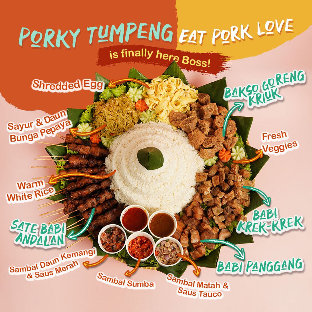 

Super Big Porky Tumpeng (Tumpeng Babi)