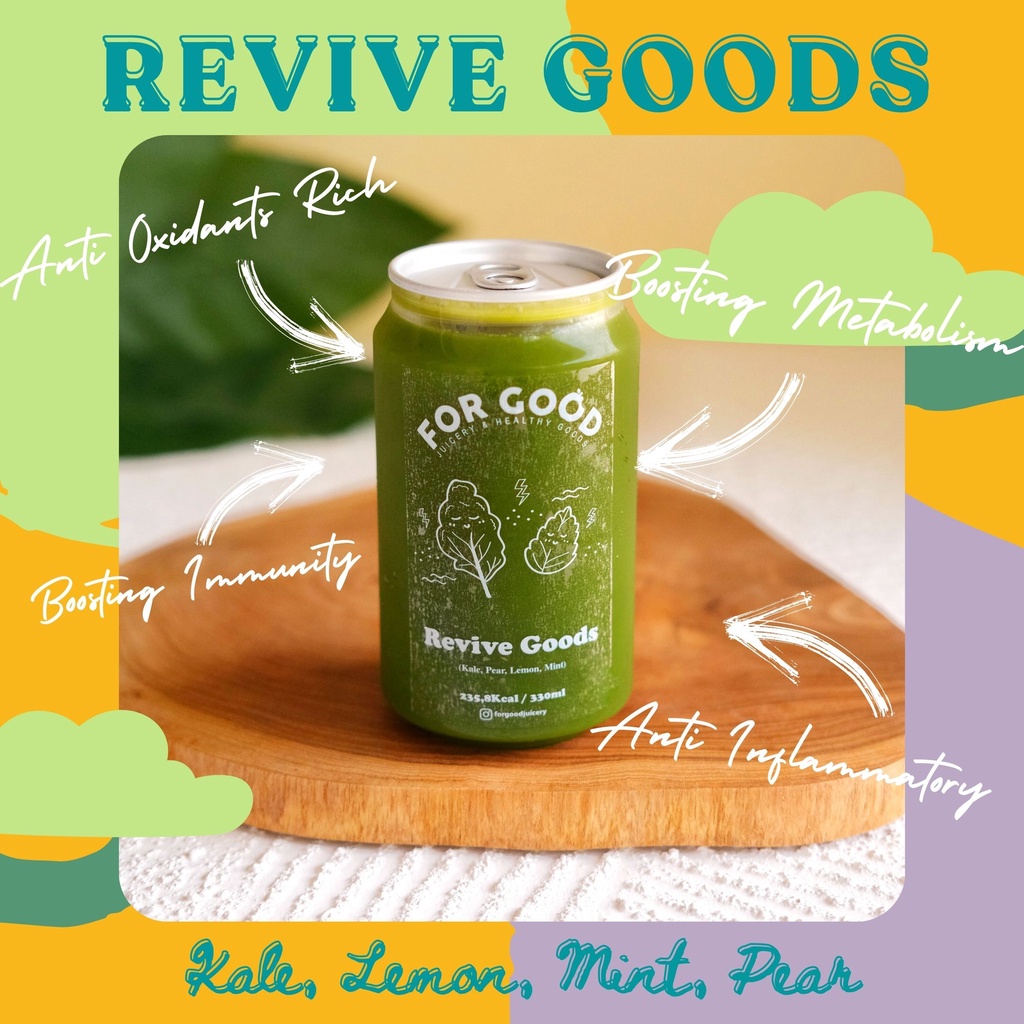 

REVIVE GOODS COLD PRESSED JUICE JUS SAYUR KALE