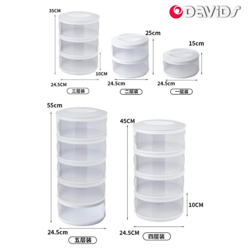 Food Cover Rak Makanan Susun Tingkat Penutup Tudung Saji