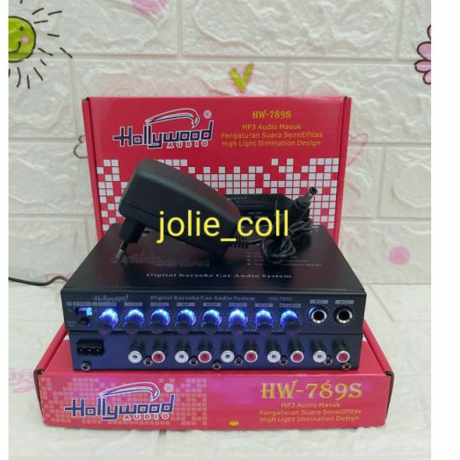Parametrik equalizer HOLLYWOOD HW-789S free Adaptor 12 Volt bisa buat pakai dirumah