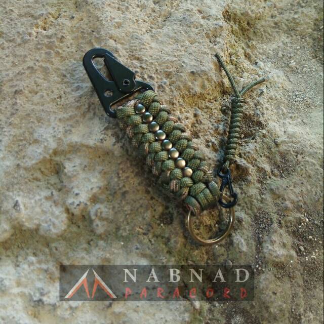 Nabnad Gantungan Kunci Motor Mobil Custom NGK06 Tactical Unik Murah Lucu Handmade Tali Paracord 4mm 