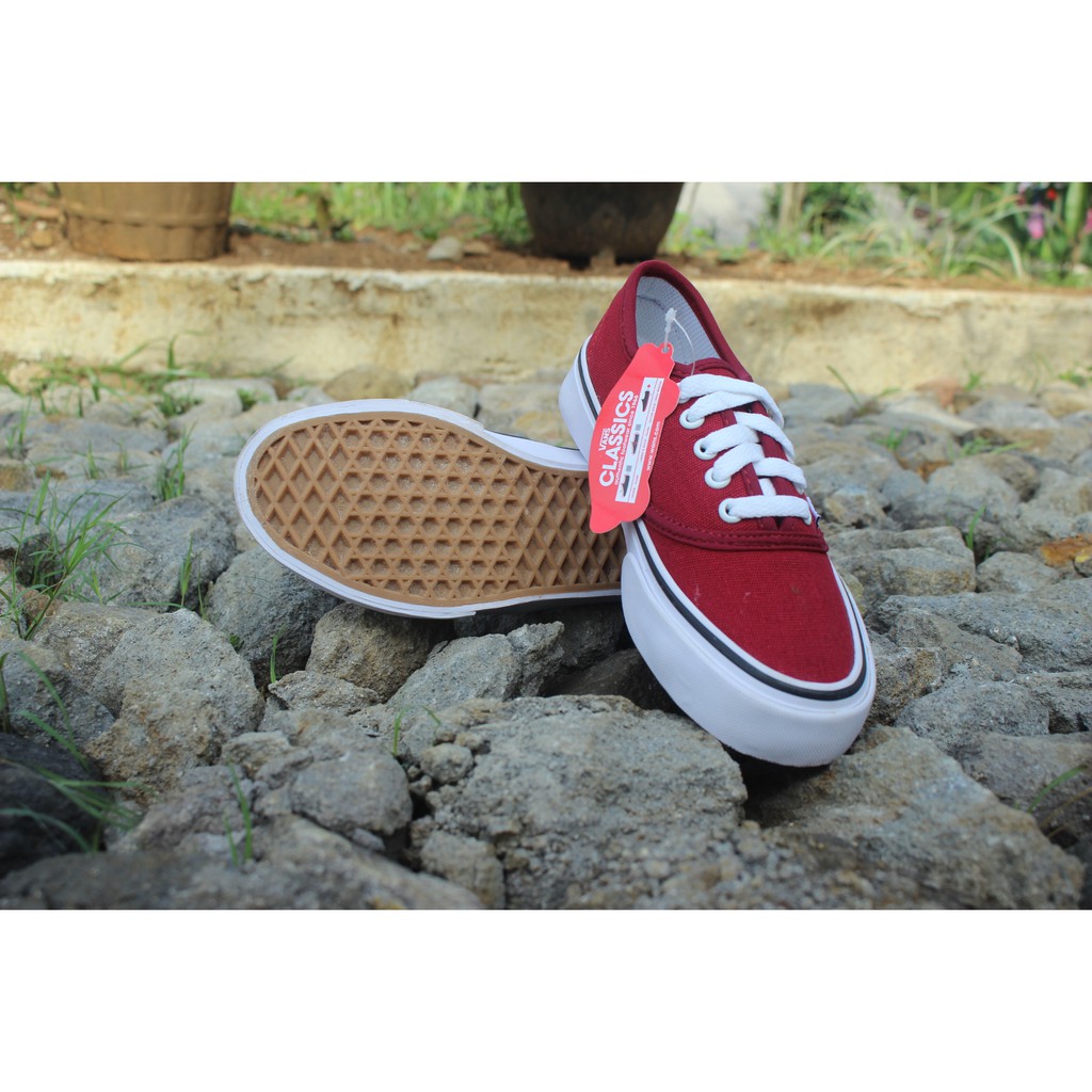 Vans california hotsell merah maroon