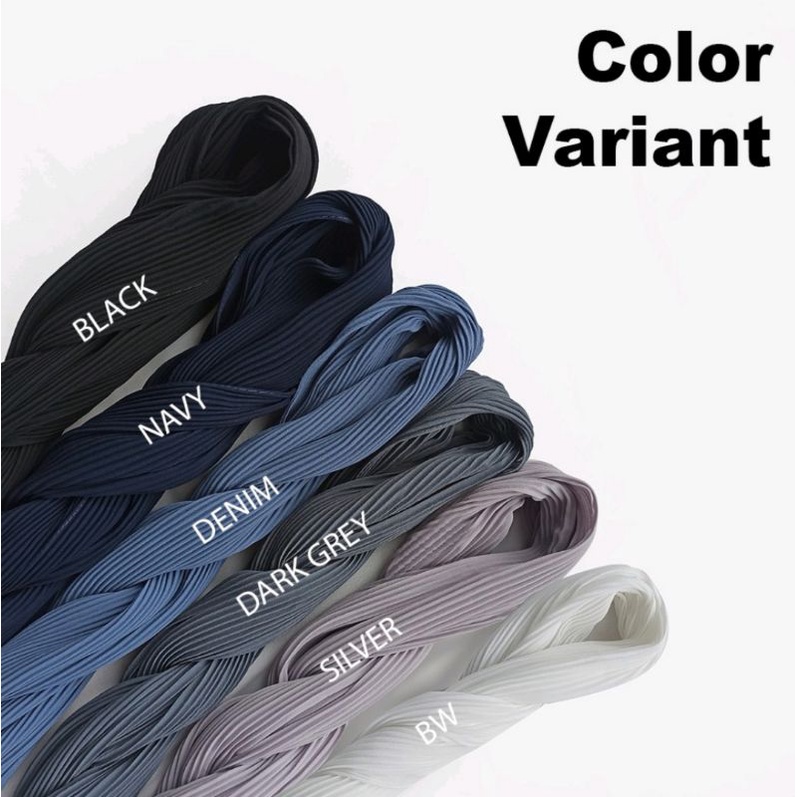 FLASH SALE...!!! Hijab Ceruty Plisket Seri A / Pashmina Polos-1