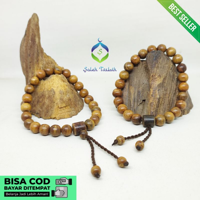 Gelang Cantik Pria Wanita Kayu Gaharu Size 6mm Dan 8mm_ORIGINAL