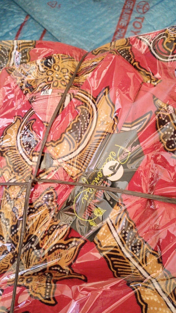 Kemeja Batik Pria Lengan Pendek Size M L Xl Xxl Bswart Batik Hrb026 Kenongo Hem Panjang Padi