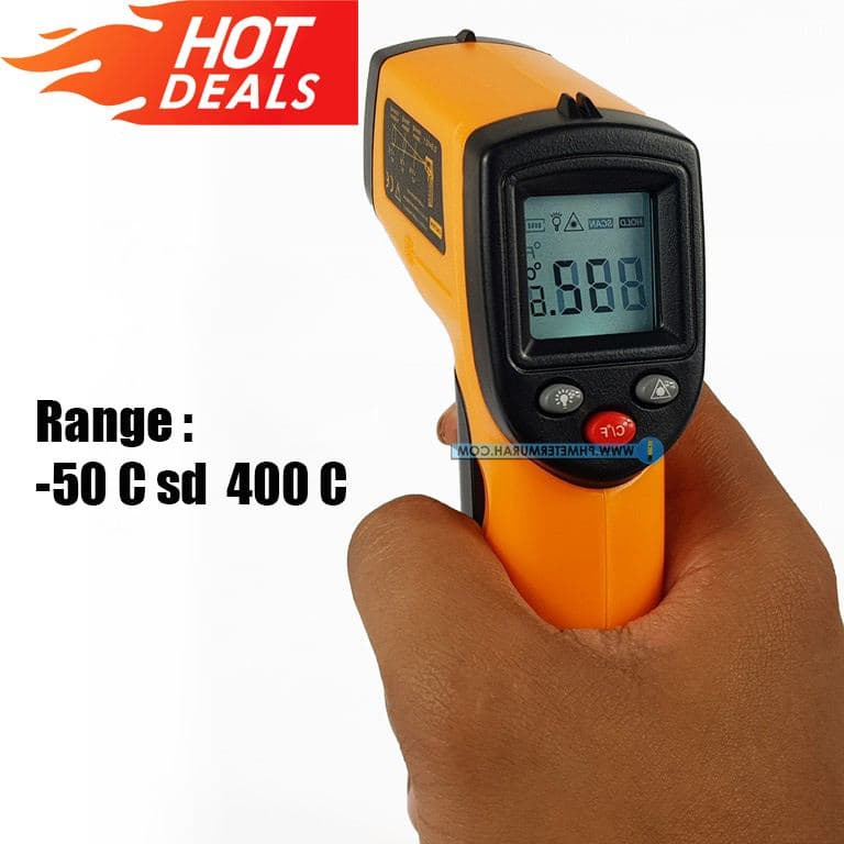 GM320 THERMOMETER LASER INFRARED DIGITAL NON-CONTACT THERMOMETER TEMBAK