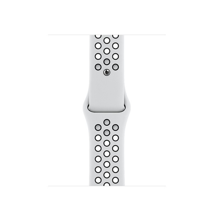 Watch SE 44mm Silver Aluminum with Pure Platinum/Black Nike Band