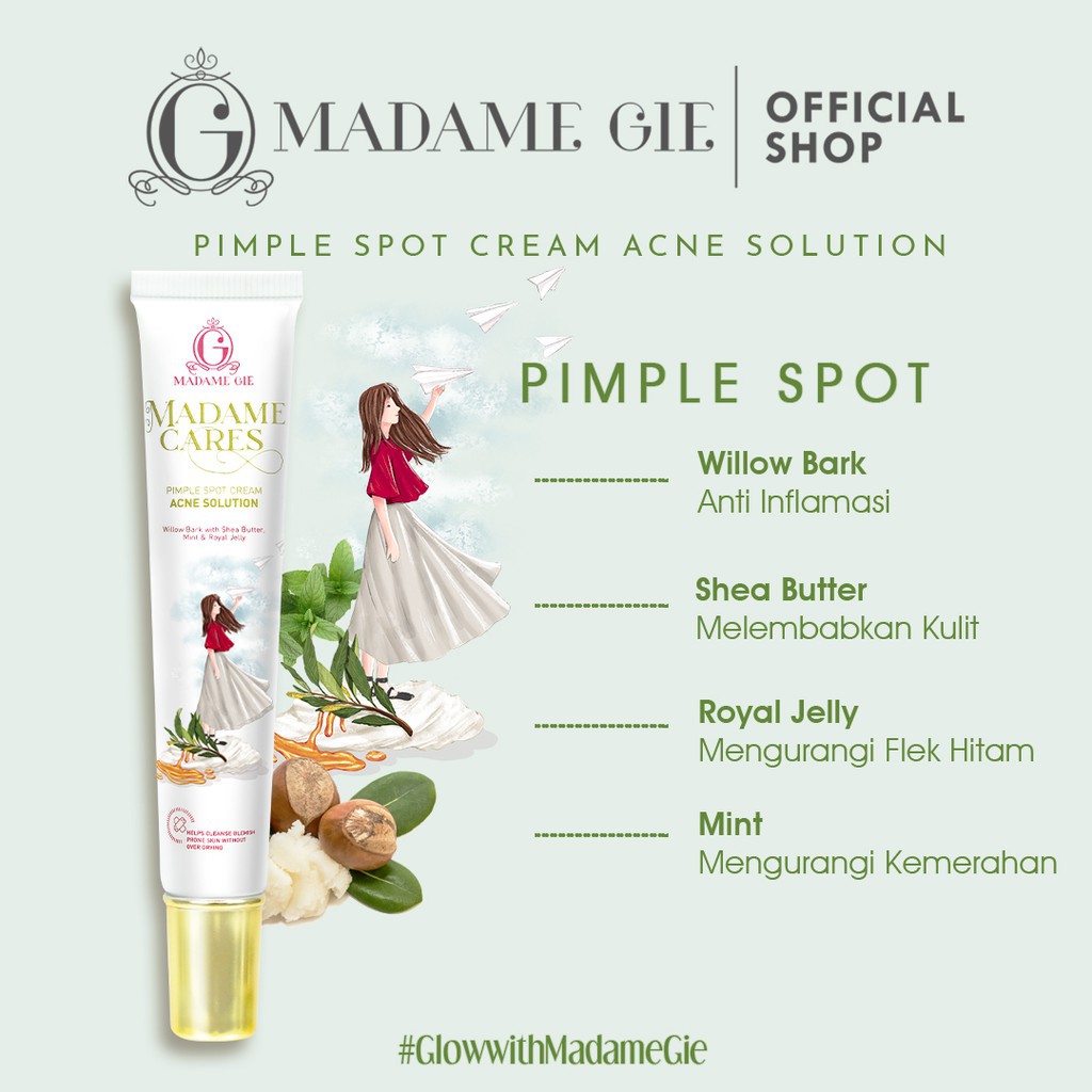 LIZBEAUTY -  Madame Gie Madame Cares Pimple Spot Cream Acne Solution - Skin Care Acne Spot Gel