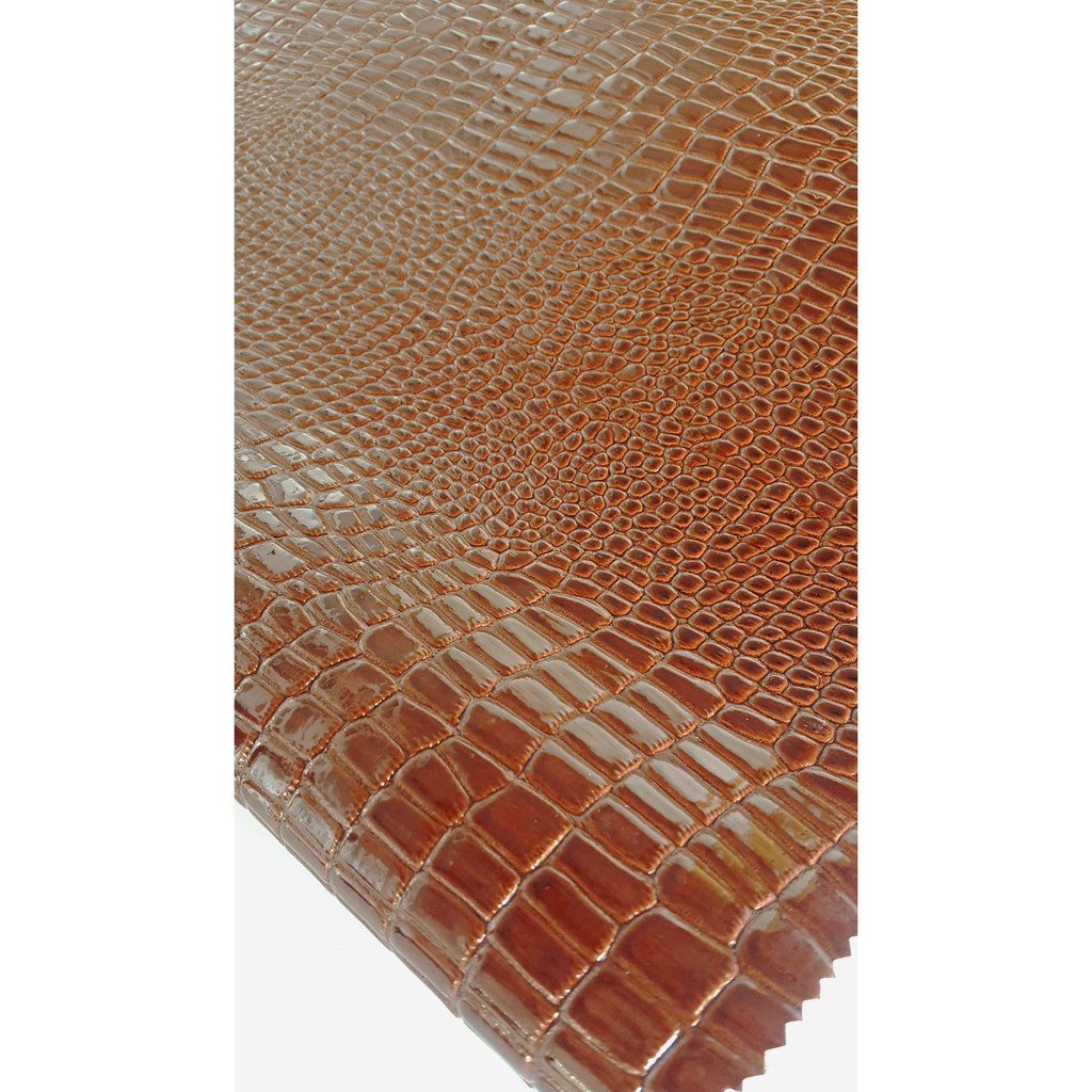 Kain / Bahan Kulit Sintetis/ Imitasi "Kulit Buaya" (Waterproof) - Kode: 602.01102