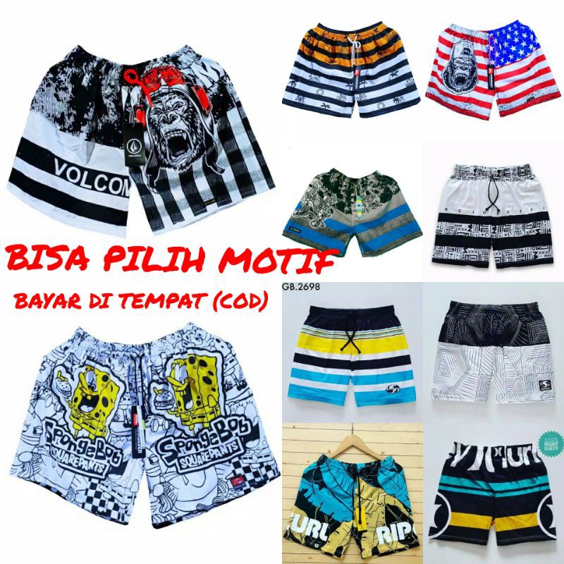 Celana Boxer Distro Murah Sablon Fullprint | Pakaian Dalam Pria SURFINCLO Premium Quality