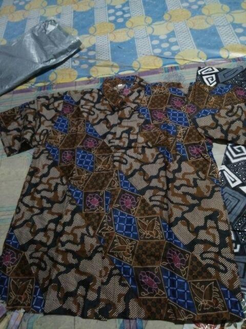 Kemeja Batik Pria/hem Batik Pria/baju Batik Modern Pria Ii Motif Abri Ii Pbi