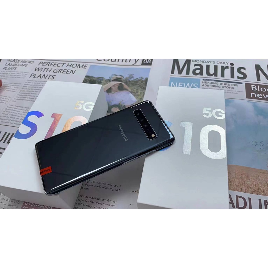 Samsung Galaxy S10 5G Second 5G Handphone 5G S10 Bekas Original Mulus HP 5G-Hitam
