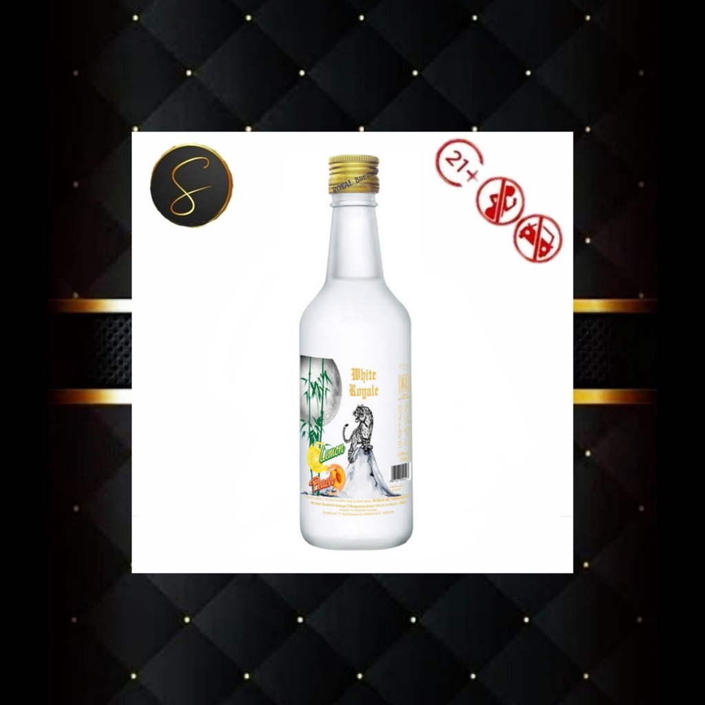 ROYAL BREWHOUSE WHITE ROYALE LEMON PEACH SOJU MIRIP SAKE 350 ML