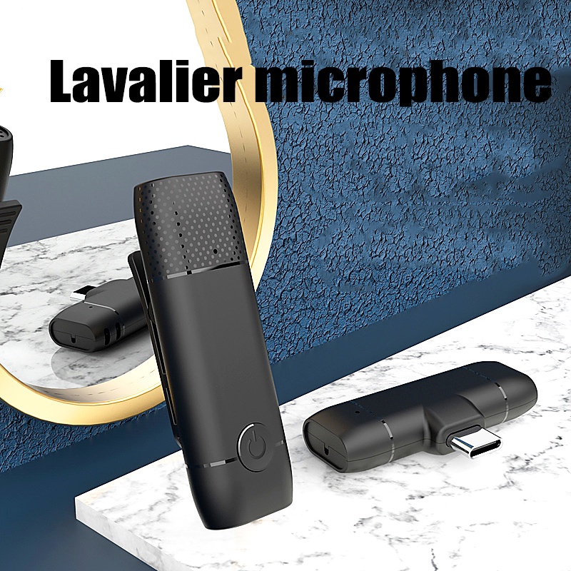 PC/Phone/Camera Microphone wireless Clip On lavalier For Sing YouTuber Facebook Live Vlog Interview Stereo Noise Cancelling