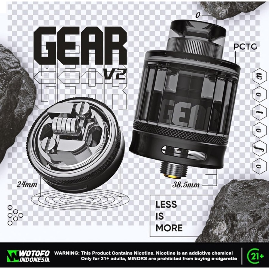 OFRF Gear V2 RTA 24MM by Wotofo x OFRF ORIGINAL