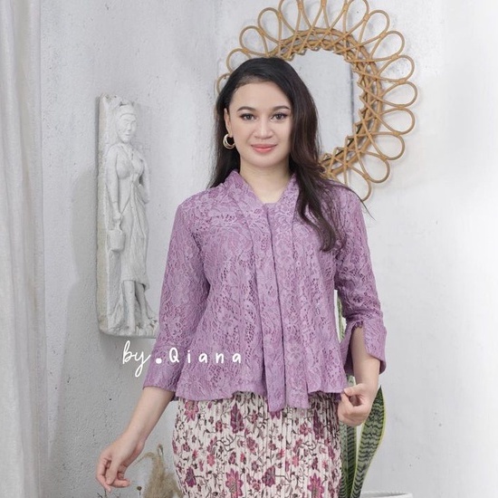 Gallery kebaya - Atasan kebaya kutubaru floy brokat / kebaya kartini / Kebaya traditional