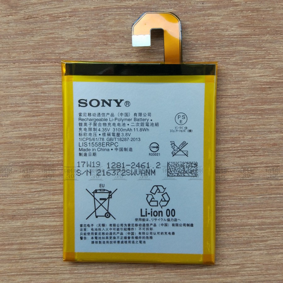 Baterai Handphone Sony Xperia Z3 Big LIS1558ERPC Original Equipment Manufacturing OEM  Batre Batrai