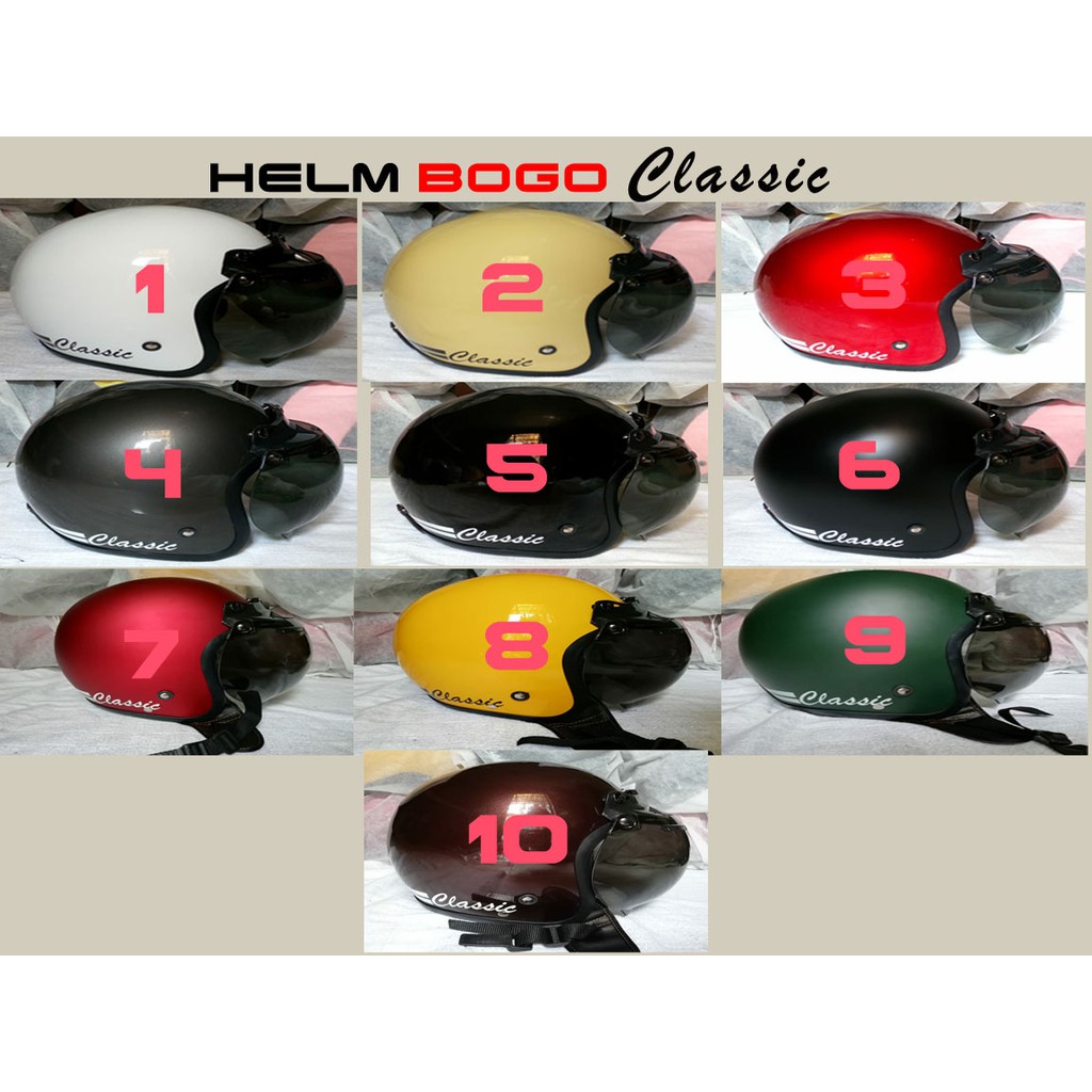 HELM BOGO RETRO CLASSIC DEWASA