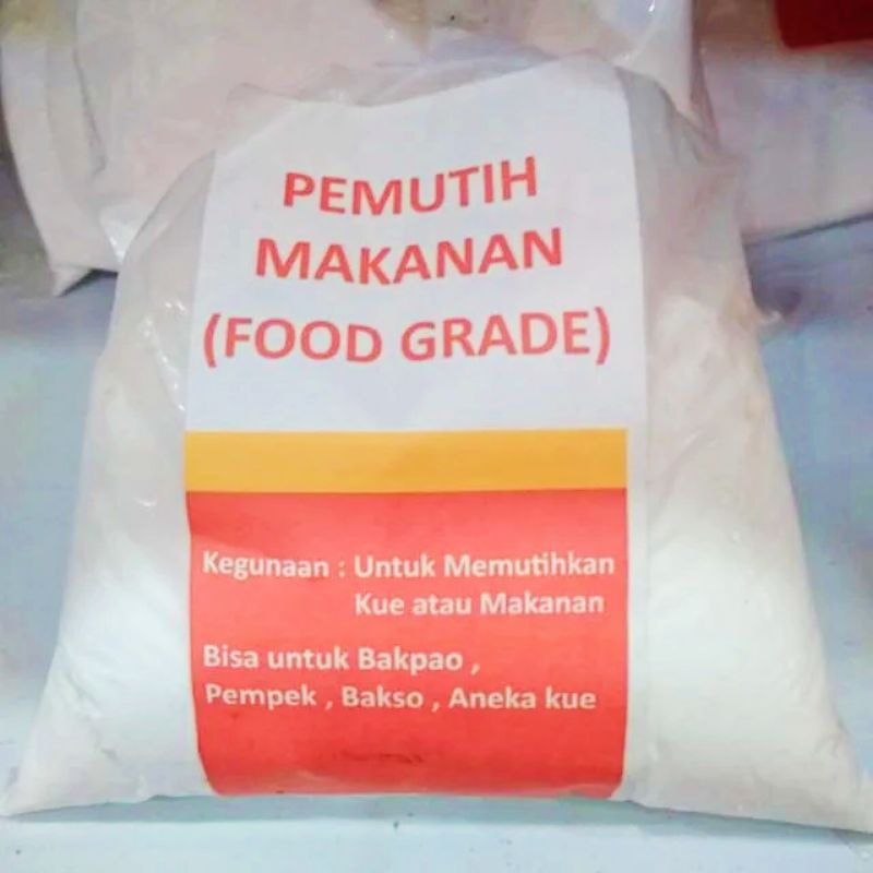 

Pemutih Makanan/ Adonan/ Pempek/ bakpau/ Krupuk (FOODGRADE) 100GR
