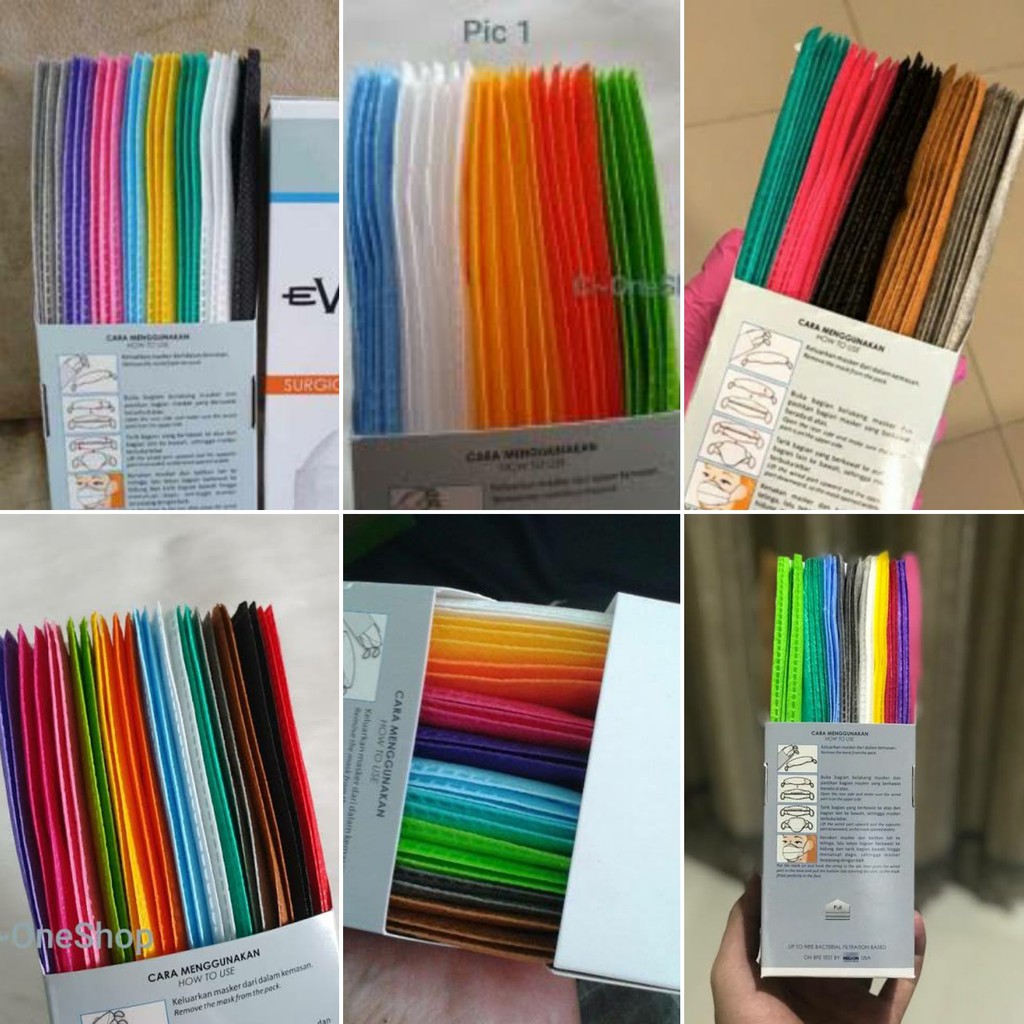Masker Evo Plusmed Bisa Request Warna | Evo Mix | Masker Medis