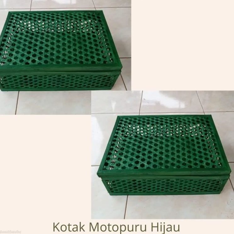 

kotak motopuru hijau / kotak seserahan