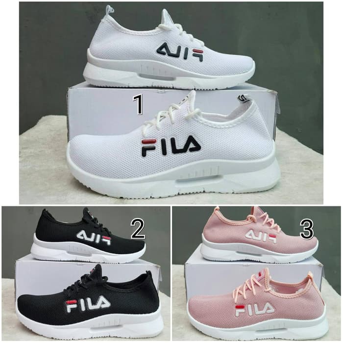 Sepatu Fila Running Boost Sneakers Wanita Casual Sport Import