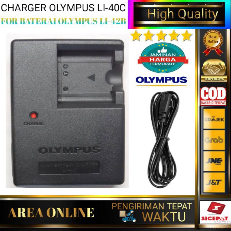 Charger Olympus Li-40C for Baterai Battery Olympus Li-42B Li-40B