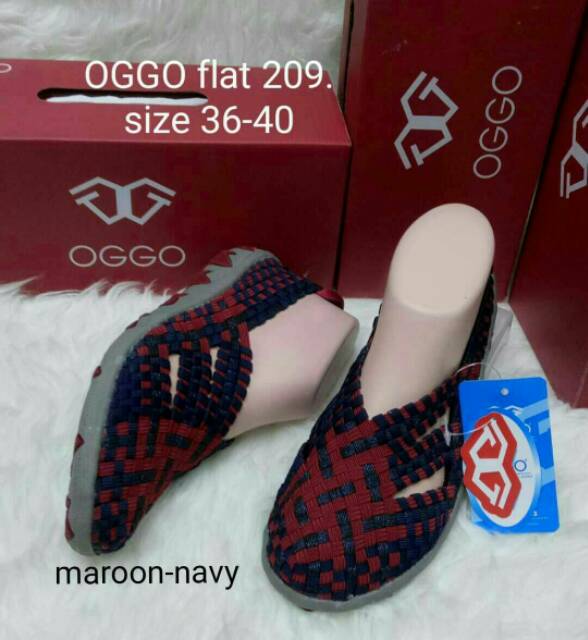 Sepatu Rajut Wanita OGGO 209 Flat ORIGINAL