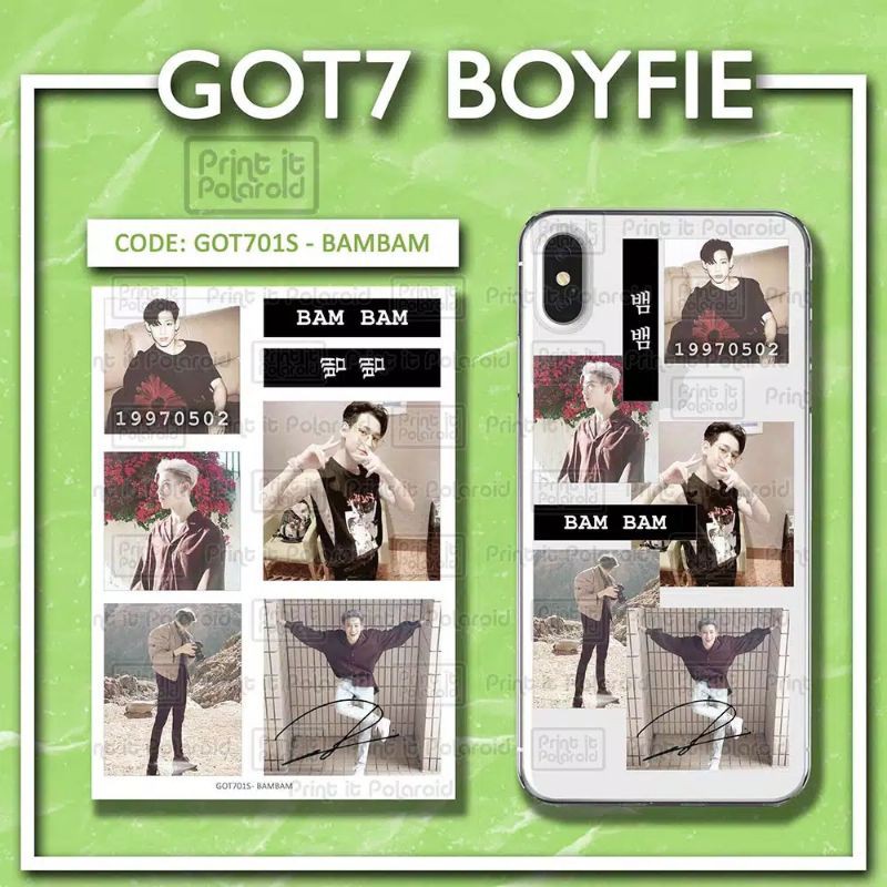 

Case stiker GOT7 BOYFIE