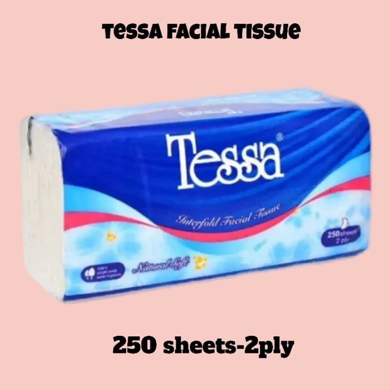 TISSUE TESSA 250 SHEETS 2PLY