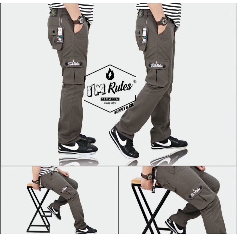 moxsa second store-celana cargo panjang pria celana panjang pria celana cargo pria