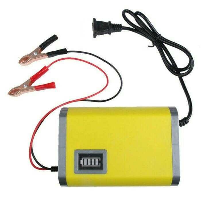 Taffware Charger Aki Portable Motorcycle Car Battery 6A 12V - FBC1206D-Kuning