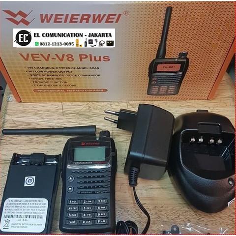 HT WEIRWEI VEV V8 PLUS VEV V8PLUS VHF ORIGINAL GARANSI RESMI