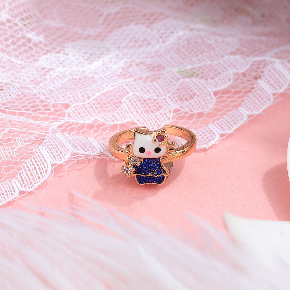 set perhiasan anak titanium kalung anti karat gelang wanita anting korea fashion cincin paket aksesoris wanita murah D489