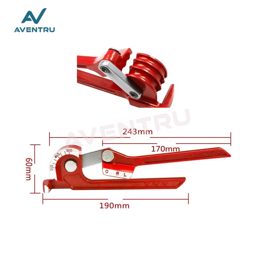 Tube Bender CT-368 CT-369 CT 368 3in1 3 in 1 Pembengkok Pipa Tembaga