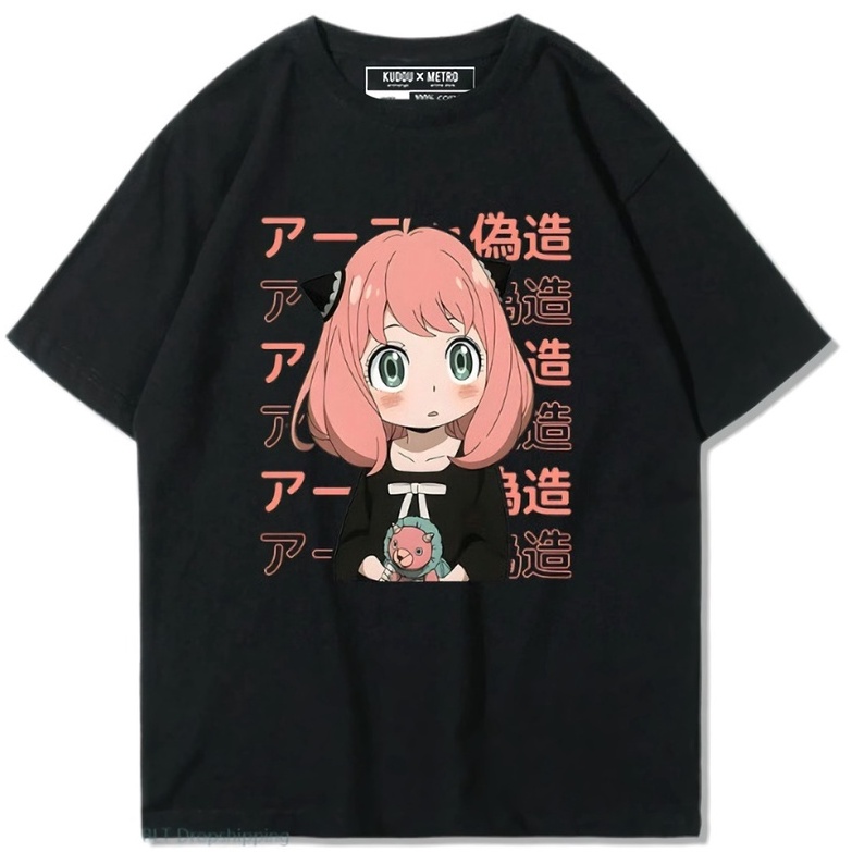 Tshirt Anya Forger Kanji Anime Manga SPY x Family Premium Unisex