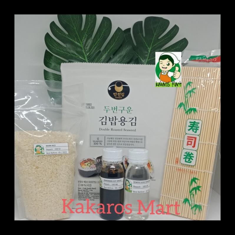 

SALE! PAKET SUSHI KOMPLIT HALAL ( NORI+SUSHIMAT+KECAPASIN+CUKASUSHI+BERAS) PALING MURAH