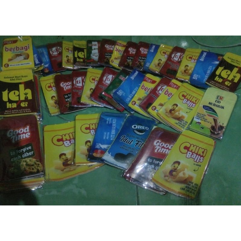 

amplop lebaran motif snack murah