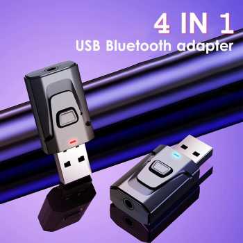 USB Penerima Pemancar Audio Bluetooth 5.0 Transmitter &amp; Receiver laptop komputer PC Blutut  speaker