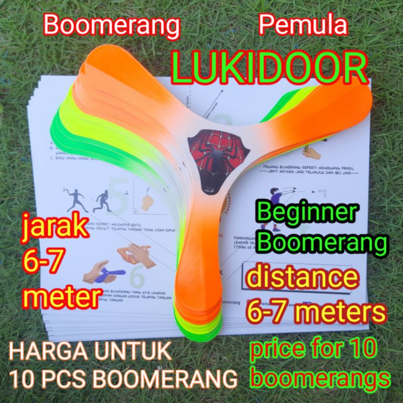 boomerang paket isi 10 bumerang LUKIDOOR