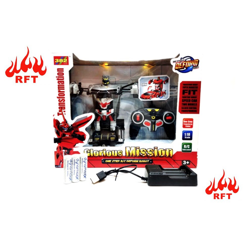 MAINAN RC MOBIL  REMOTE TRANSFORMER BERUBAH  BENTUK MOBIL  