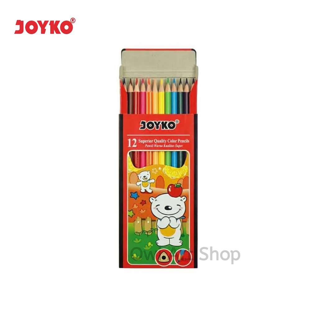 Pensil Warna Joyko 12 Warna - Joyko Color Pencil