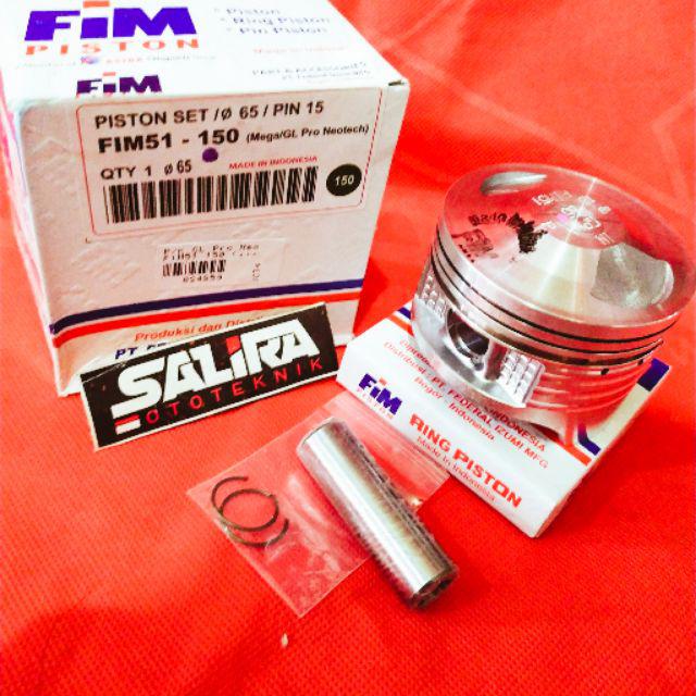 Piston Seher Seker Kit FIM Federal Izumi Pin 15 Diameter 63.5 64 64.5 65 65.5 66 FIM51 Megapro GL-65 / OS 150