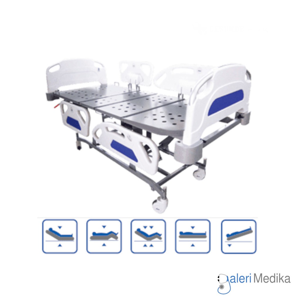 Acare Hospital Bed Electric 3 Crank Ranjang Pasien HCB-8332-A6 - Ranjang Rumah Sakit / Bed Pasien