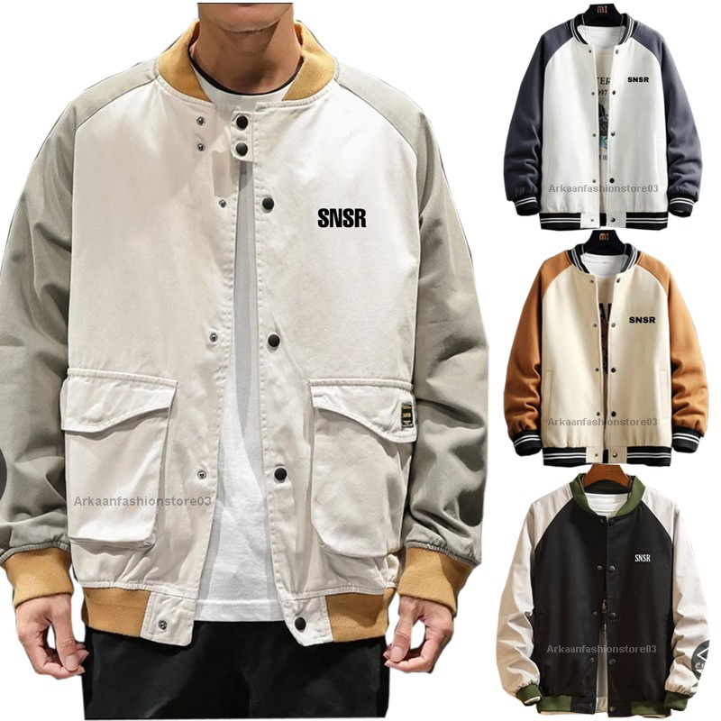 AKN JAKET BOMBER PRIA / JAKET BOMBER BISBOLL SNSR ORIGINAL SENSOR