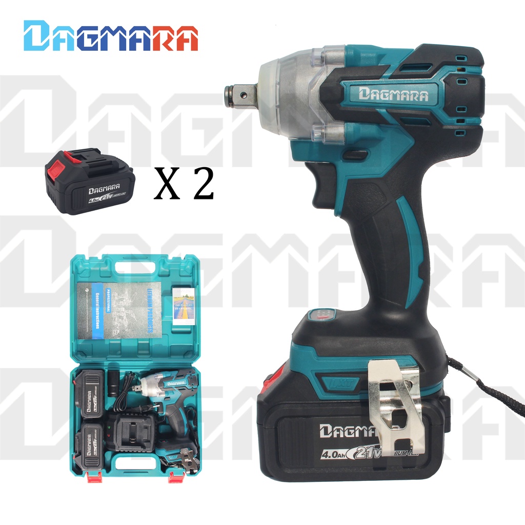 Dagmara 1/2 Inch Heavy Duty Cordless Impact Wrench Electric Impact Wrench Socket Brushless Bor