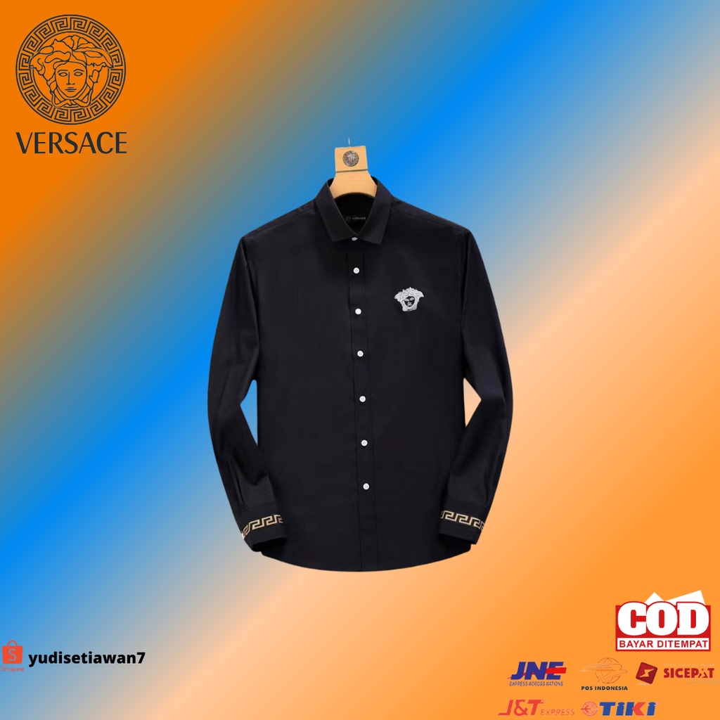 NEW ARRIVAL KEMEJA PANJANG PRIA LUXURY VERSACE MIRROR ORIGINAL