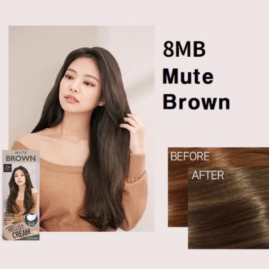 Jual Mise en Scene Hello Cream Hair Dye BLACKPINK - 8MB Mute Brown Diskon