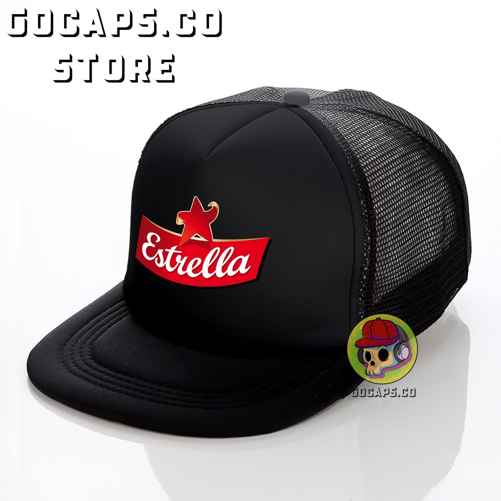 Estrella / Beer /Topi Jaring Distro / Topi Jaring / Topi Distro Premium / Topi Pria / Topi Baseball / Snapback / Topi Snapback / Topi Snapback Jaring / Topi Kece Unisex / Gocaps